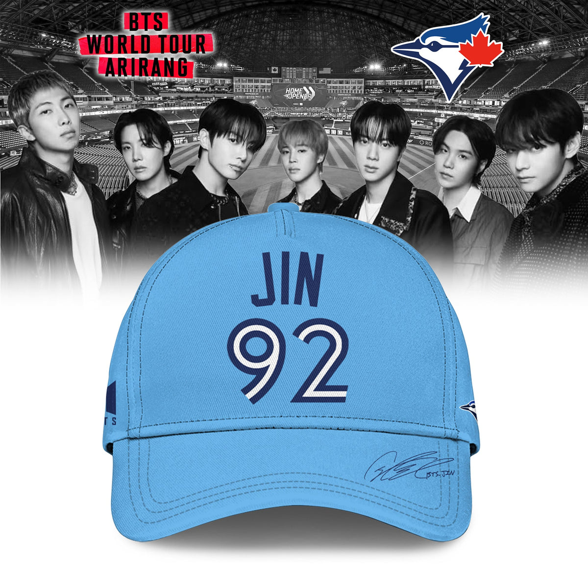 Toronto Blue Jays x JIN 92 BTS World Tour 2026 Limited Edition Jersey