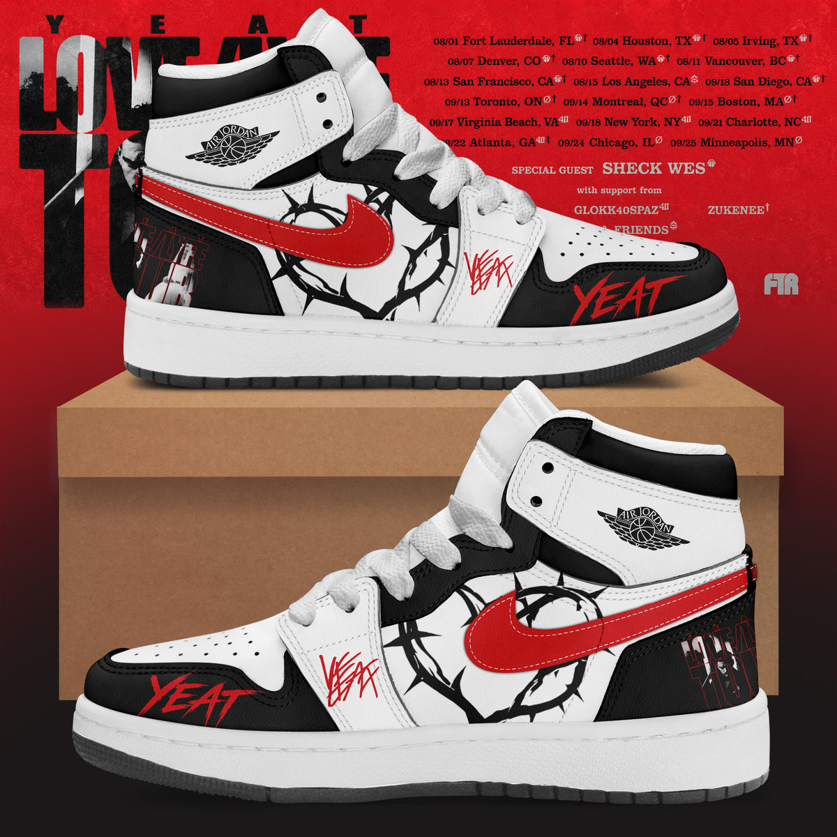 _Love/Lyfe Tour Premium 3D Sneakers Graphic Streetwear Shoes