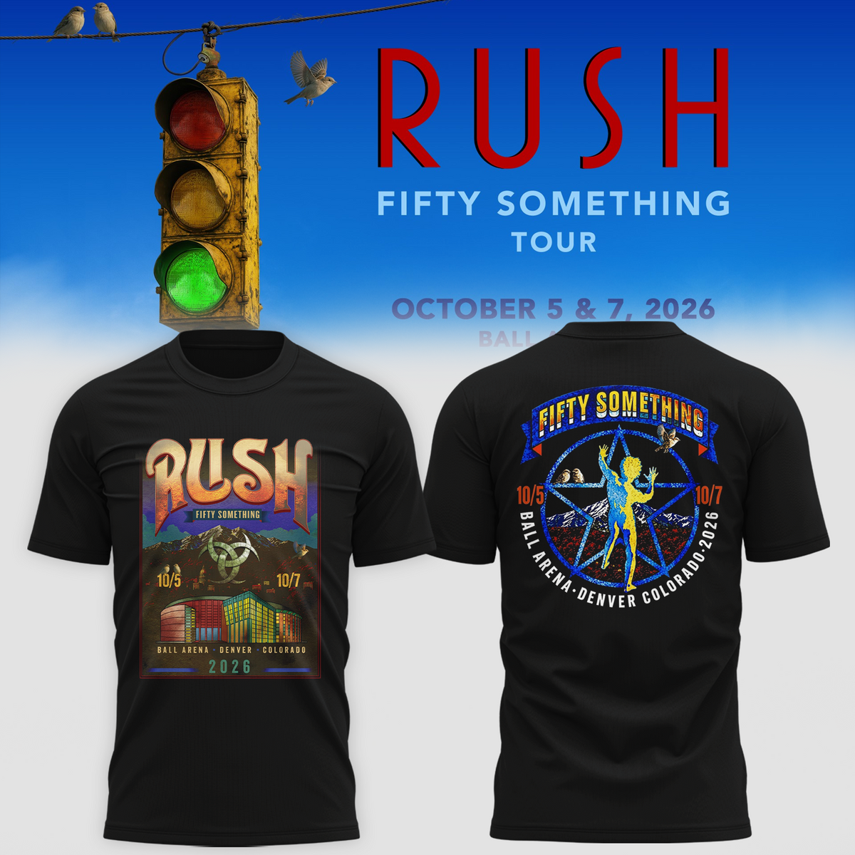Fifty Something Tour 2026 Denver Colorado T-shirt