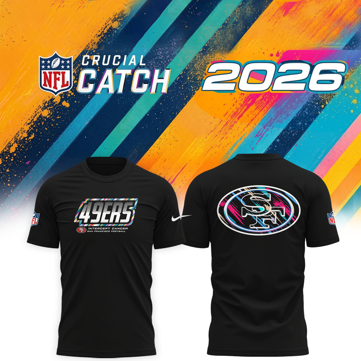 S. F. 49ers 2026 Crucial Catch Limited Tshirt