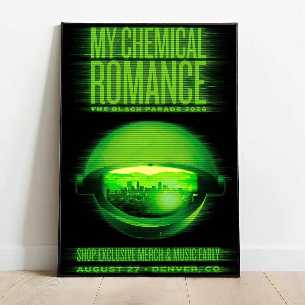 Limited Edition MCR Long Live The Black Parade Tour US 2026 At Denver Poster