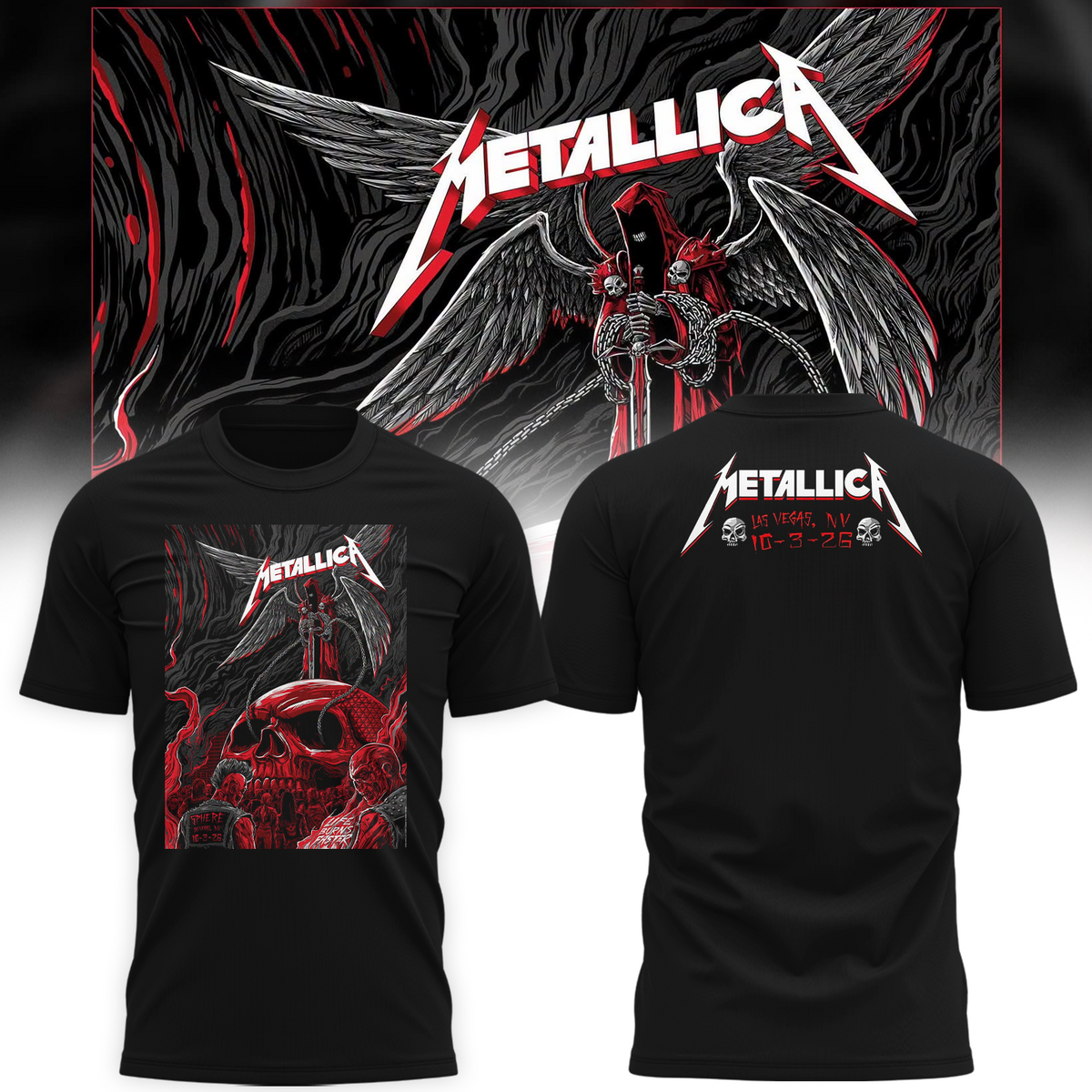 MTLC Life Burns Faster Las Vegas 2026 Week 1 Night 2 Venue Shirt Live At Sphere October 3 2026