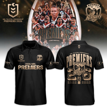 Limited Edition Sydney Roosters Premiers 2026 Polo
