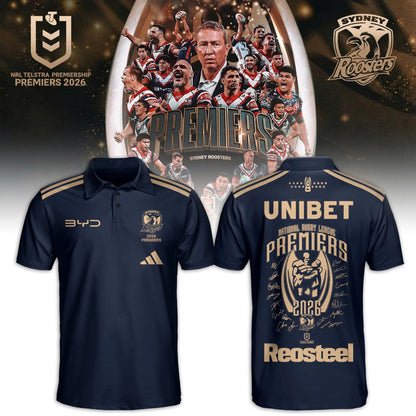 Limited Edition Sydney Roosters Premiers 2026 Polo