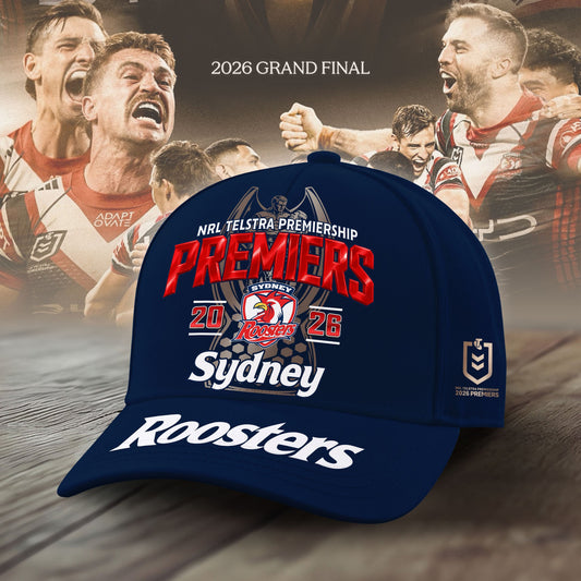 Limited Edition Sydney Roosters 2026 Premiers Cap