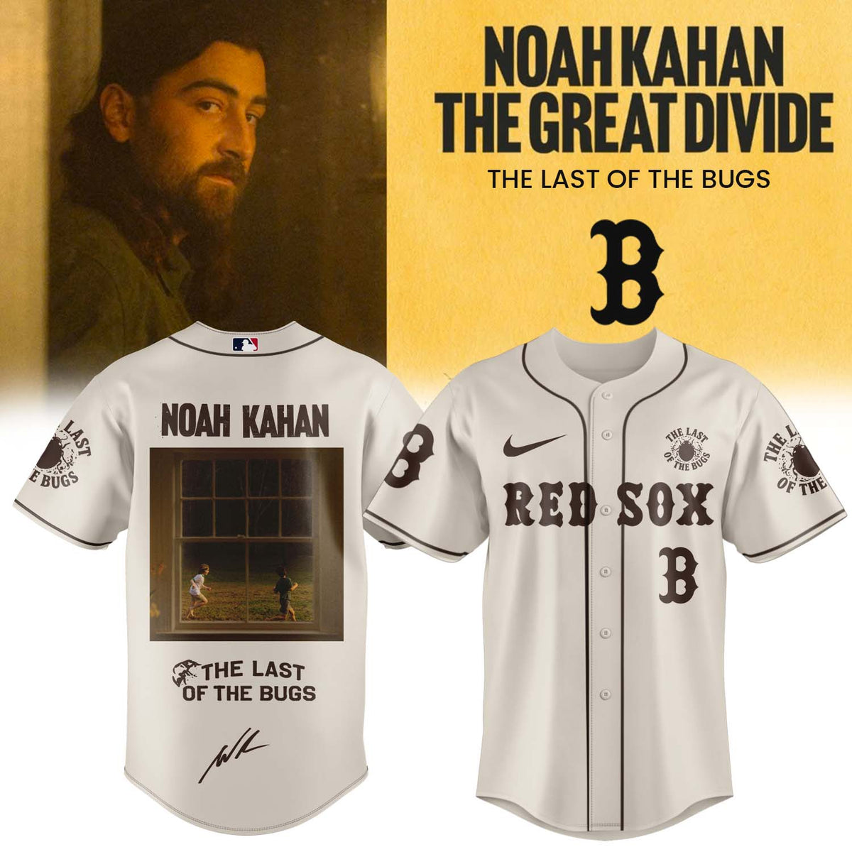 Noah Kahan “The Great Divide: The Last Of The Bugs” Album 2026 Limited Edition Signature – Jersey