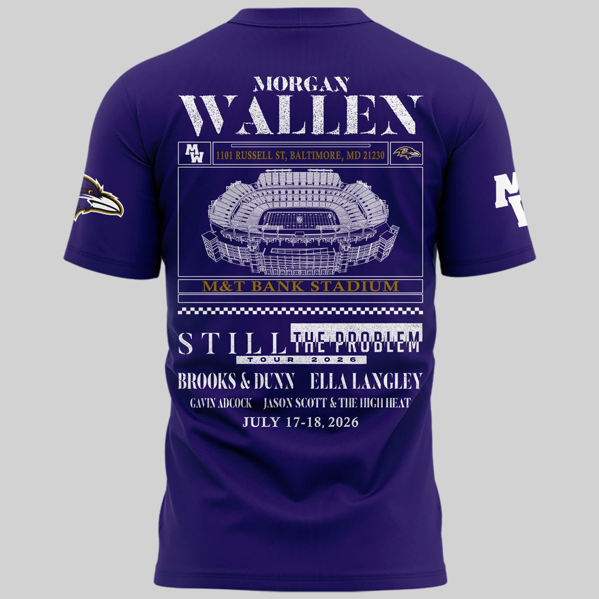Special New Edition Baltimore Ravens x MW  Tshirt 2026