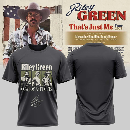 Riley Green That’s Just Me Tour signed TShirt