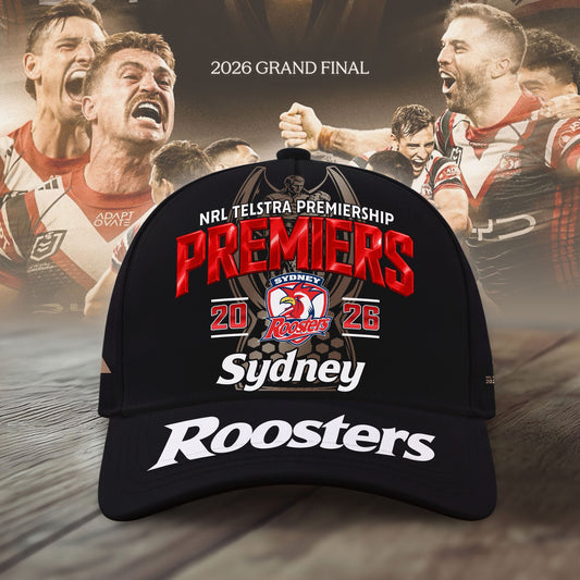 Limited Edition Sydney Roosters 2026 Premiers Cap