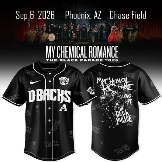 My Chemical Romance x D-backs The Black Parade 2026 Jersey
