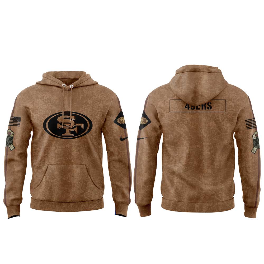 SF 49ers Salute To Service Club Pullover Hoodie