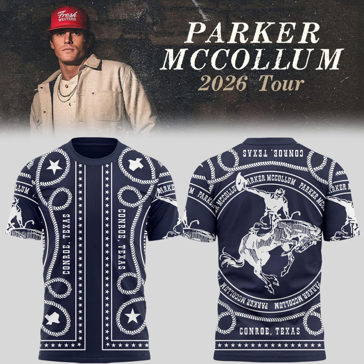 Limited Edition Parker McCollum Tour 2026 Shirt