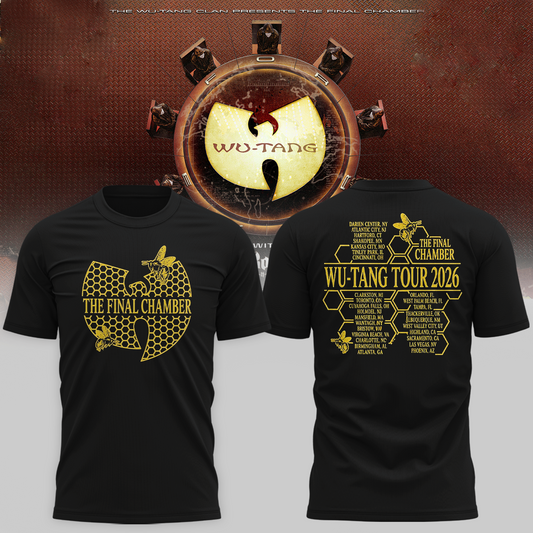Wu-Tang Clan The Final Chamber Tour 2026 North America Merch Bee Comb T-Shirt