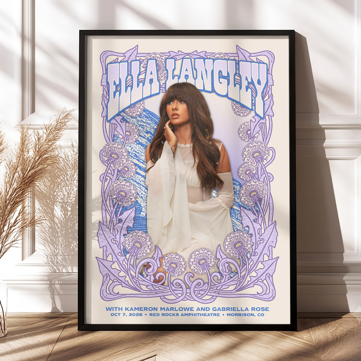 Ella Langley Morrison CO Event Poster 2026 At Red Rocks Amphitheatre Oct 7 2026 Home Decor Poster Canvas