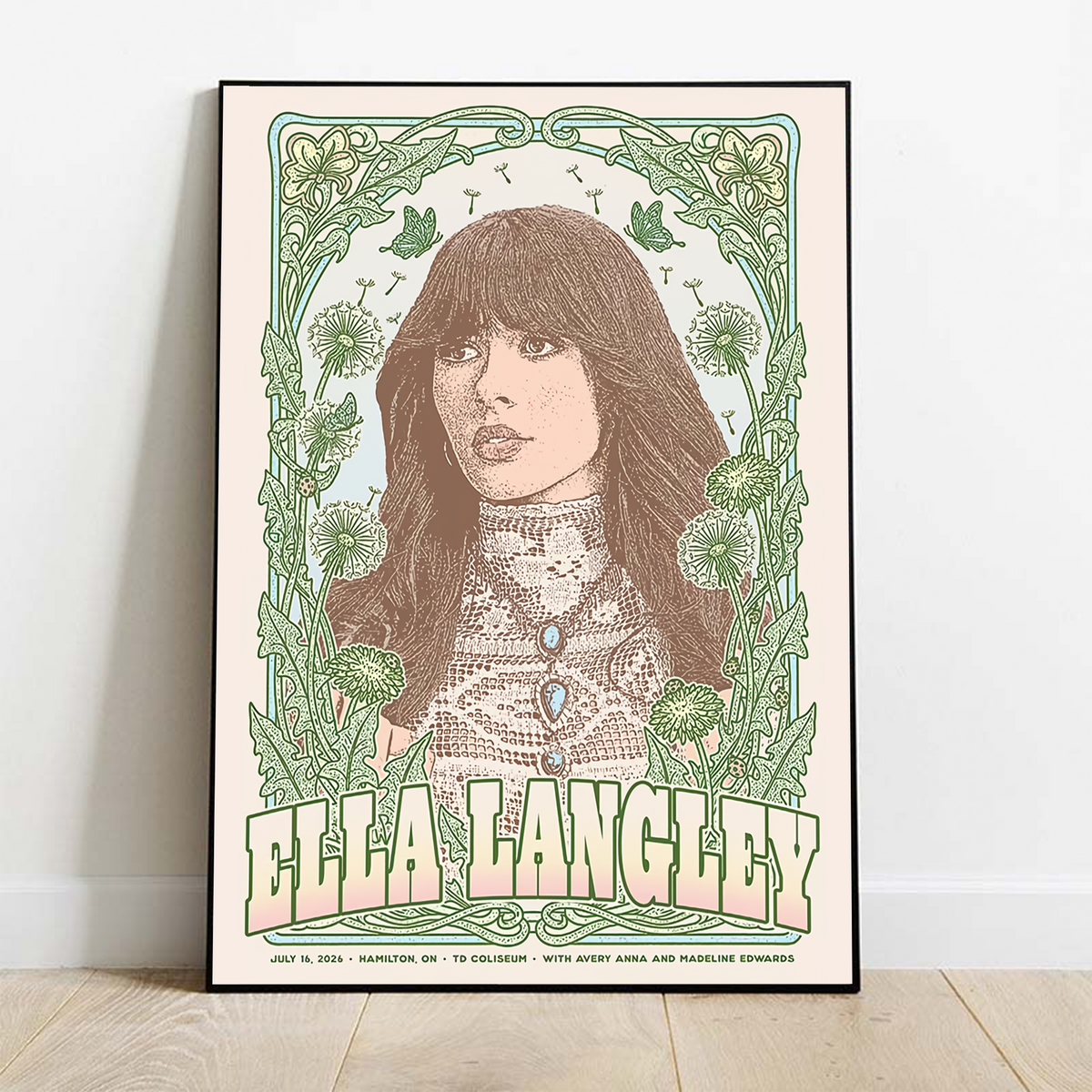 Limited Edition Ella Langley Dandelion Tour 2026 Poster