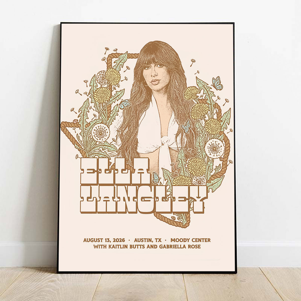 Limited Edition Ella Langley Dandelion Tour 2026 Poster