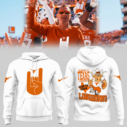 Limited Edition Texas Longhorns Hook 'Em Sign Hoodie