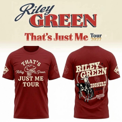 Oklahoma Sooners x Riley Green Thats Just Me Tour 2026 Shirt