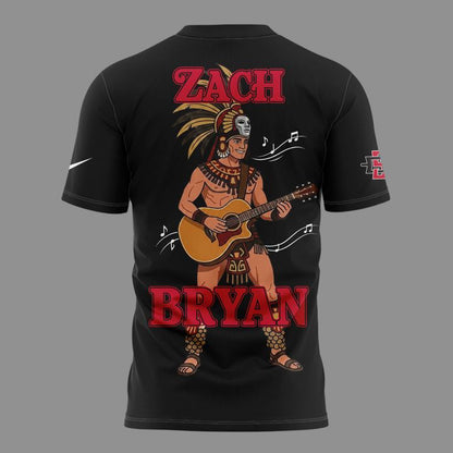 01. Zach Bryan x San Diego State Football - With Heaven On Tour 2026 T-Shirt