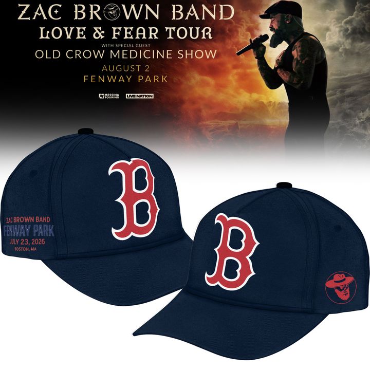 Zac Brown Band x Boston Red Sox Fenway Park - Love & Fear Tour Navy Classic Cap