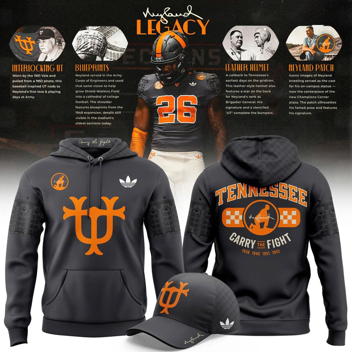 Tennessee Volunteers Neyland Legacy Hoodie