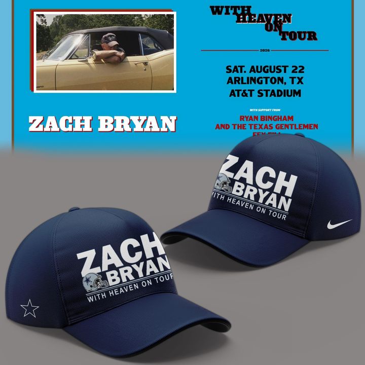 01.10. Limited Edition Dallas Cowboy x Zach Bryan - With Heaven On Tour 2026 Hoodie