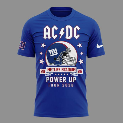 Newest Shirt AC/DC x New York Giants - POWER UP TOUR 2026 T-Shirt