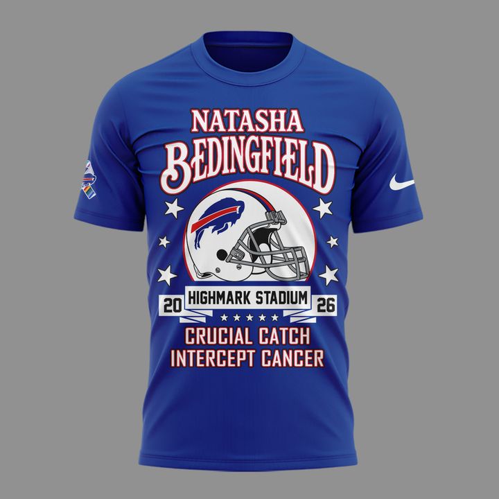 Bills x Natasha Bedingfield - Crucial Catch Intercept Cancer T-Shirt