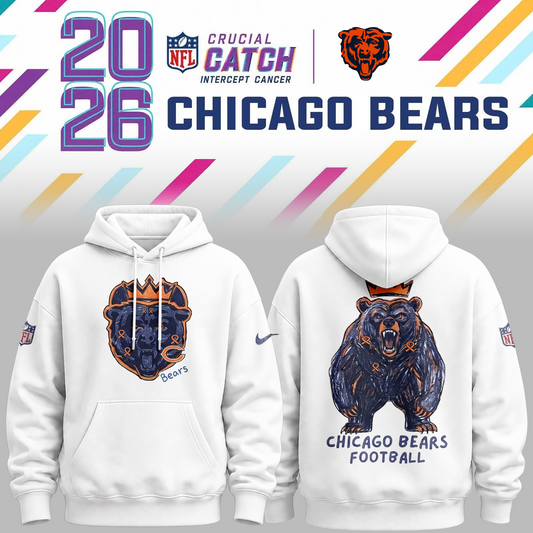 Limited Edition Chicago Bears Hoodie Designed By Young Heroes Battling Cancer