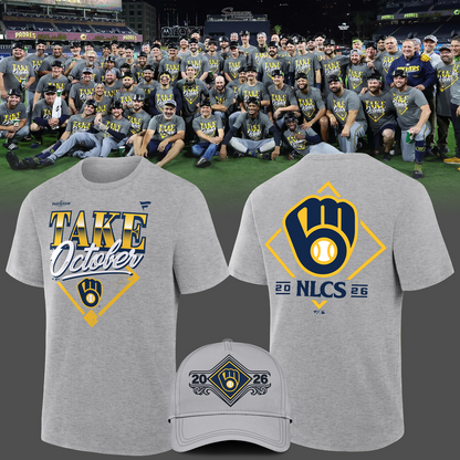 Milwaukee Brewers 2026 Division Series Champions Distressed Locker Room Take October T-Shirt