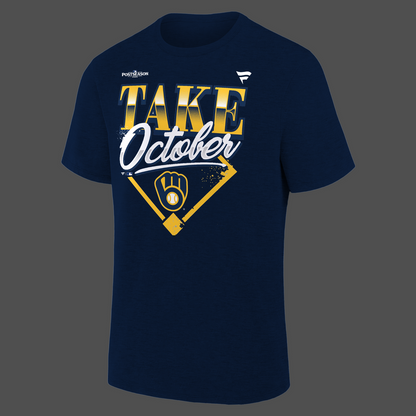 Milwaukee Brewers 2026 Division Series Champions Distressed Locker Room Take October T-Shirt