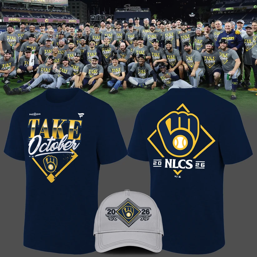 Milwaukee Brewers 2026 Division Series Champions Distressed Locker Room Take October T-Shirt