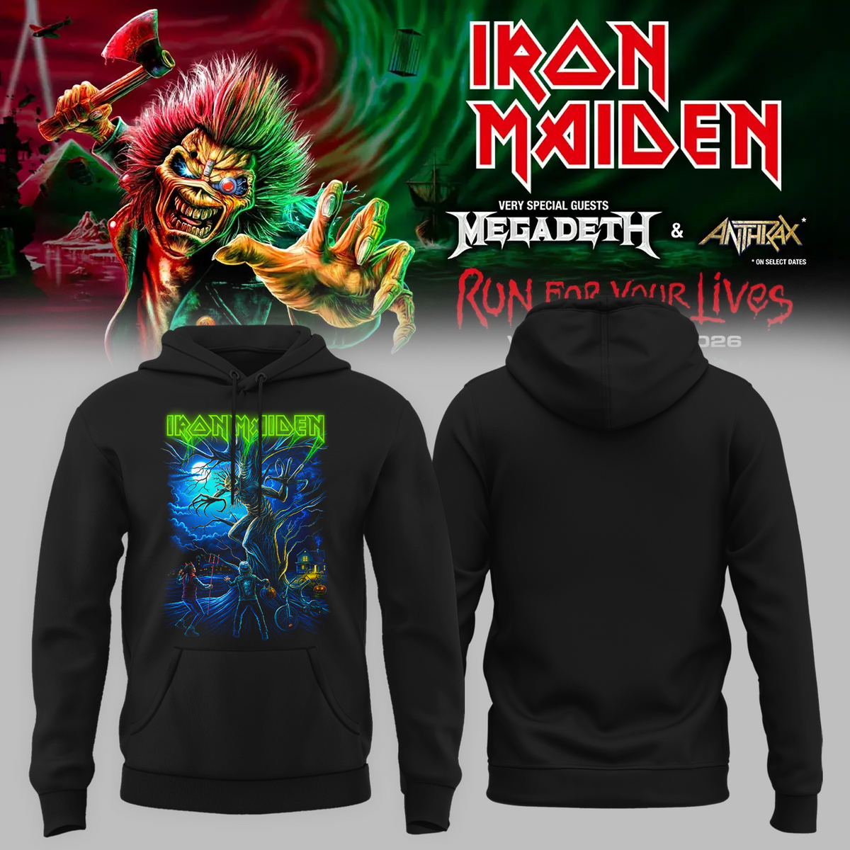 Iron Maiden Costa Rica 2026 Event Hoodie