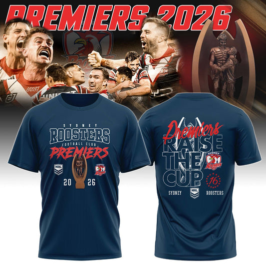 Limited Edition Sydney Roosters  Premiers 2026 Shirt