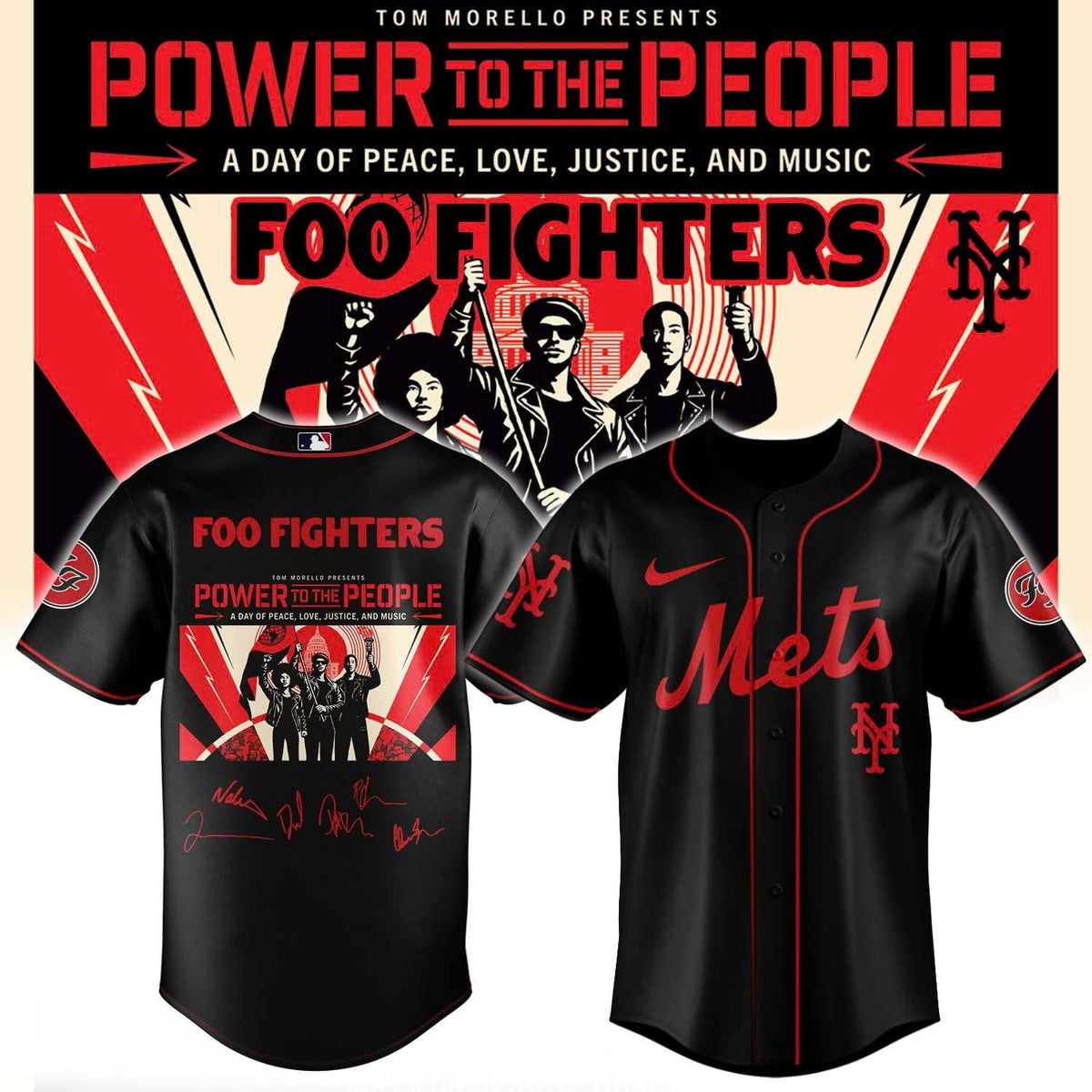 Foo Fighters -“Power to the people”- Limited Edition Signature – Jersey